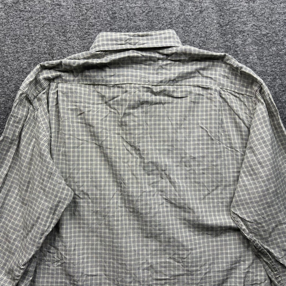 J. Crew Shirt Mens Large Green Tan Plaid Button Down Long Sleeve Cotton - Picture 8 of 16